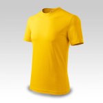 Žluté tričko s vlastním potiskem