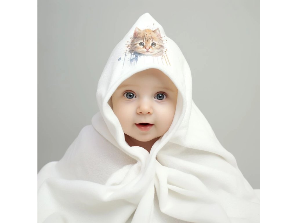 Dětská osuška s kapucí Jezevec Vodovky Splitcolored