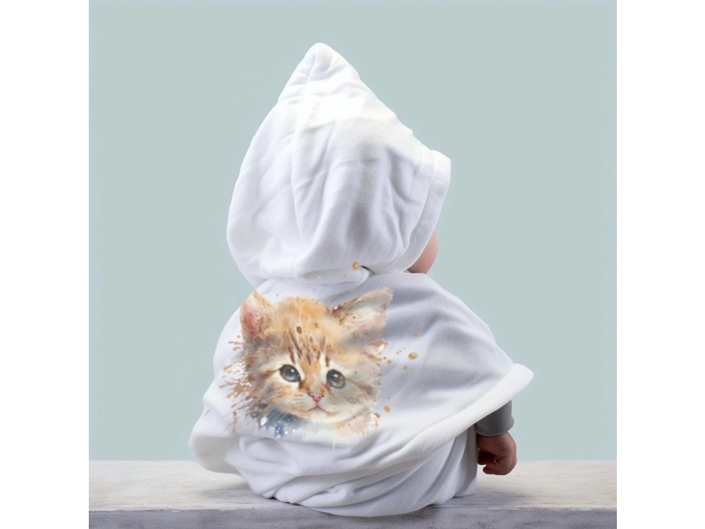 Dětská osuška s kapucí Žirafa a bubliny  Vodovky Splitcolored