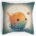 Dětský Polštářek s potiskem Čtverzubec Vodovky Splitcolored