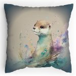 Dětský Polštářek s potiskem Lasička Vodovky Splitcolored