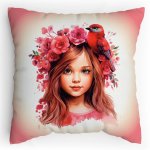 Dětský polštářek s potiskem Lesní princezna Růženka