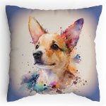 Dětský Polštářek s potiskem Ušatý pes Vodovky Splitcolored