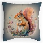 Dětský Polštářek s potiskem Veverka v bublinách  VodovkySplitcolored