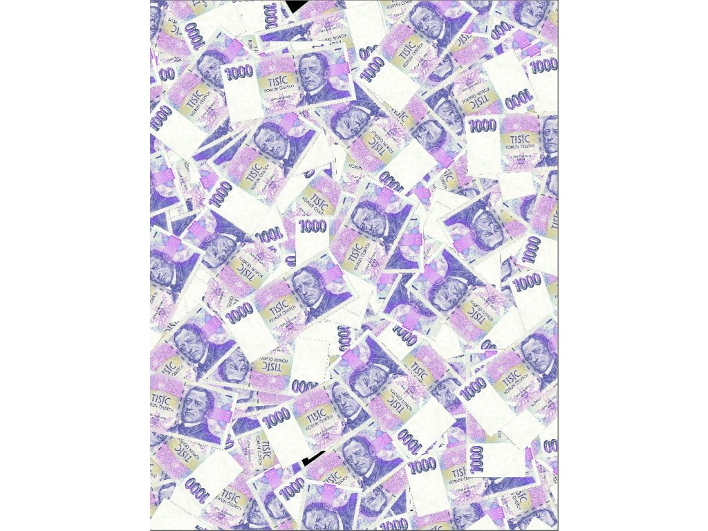 Kuchyňská utěrka s potiskem 1000 Kč