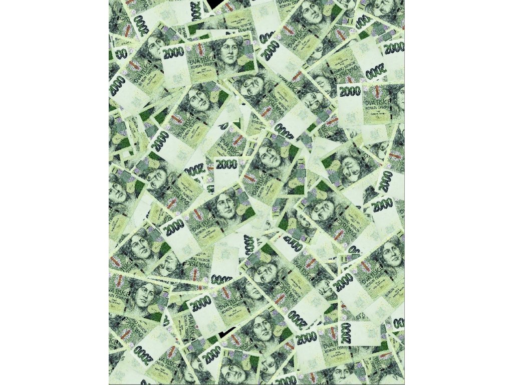 Kuchyňská utěrka s potiskem 2000 Kč