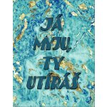 Kuchyňská utěrka s potiskem Já myju ty utíráš 1