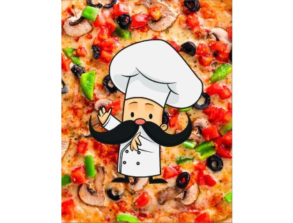 Kuchyňská utěrka s potiskem Malý Giuseppe