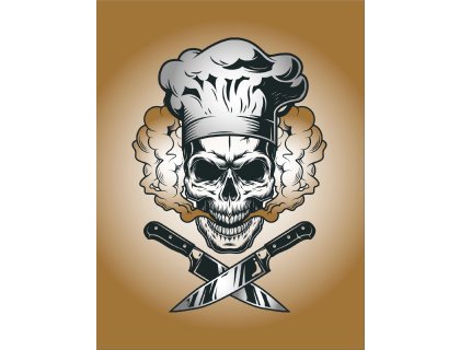 Kuchyňská utěrka s potiskem Pirát Kuchař