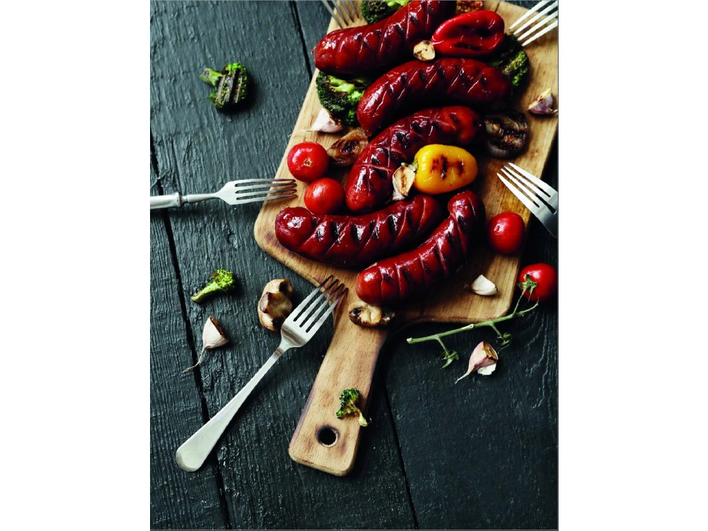 Kuchyňská utěrka s potiskem Pořádná klobása