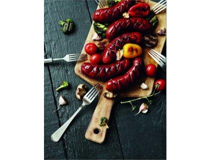 Kuchyňská utěrka s potiskem Pořádná klobása