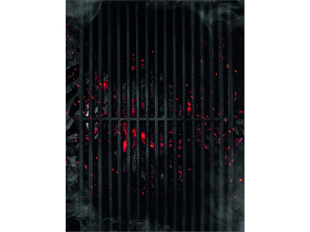 Kuchyňská utěrka s potiskem Temný Grill