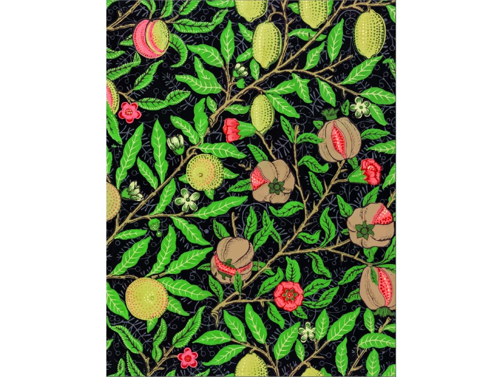 Kuchyňská utěrka s potiskem Vintage Granátové jablko