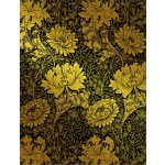 Kuchyňská utěrka s potiskem Vintage Zlaté květy