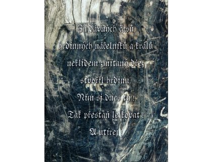 Kuchyňská utěrka s potiskem Za dávných časů