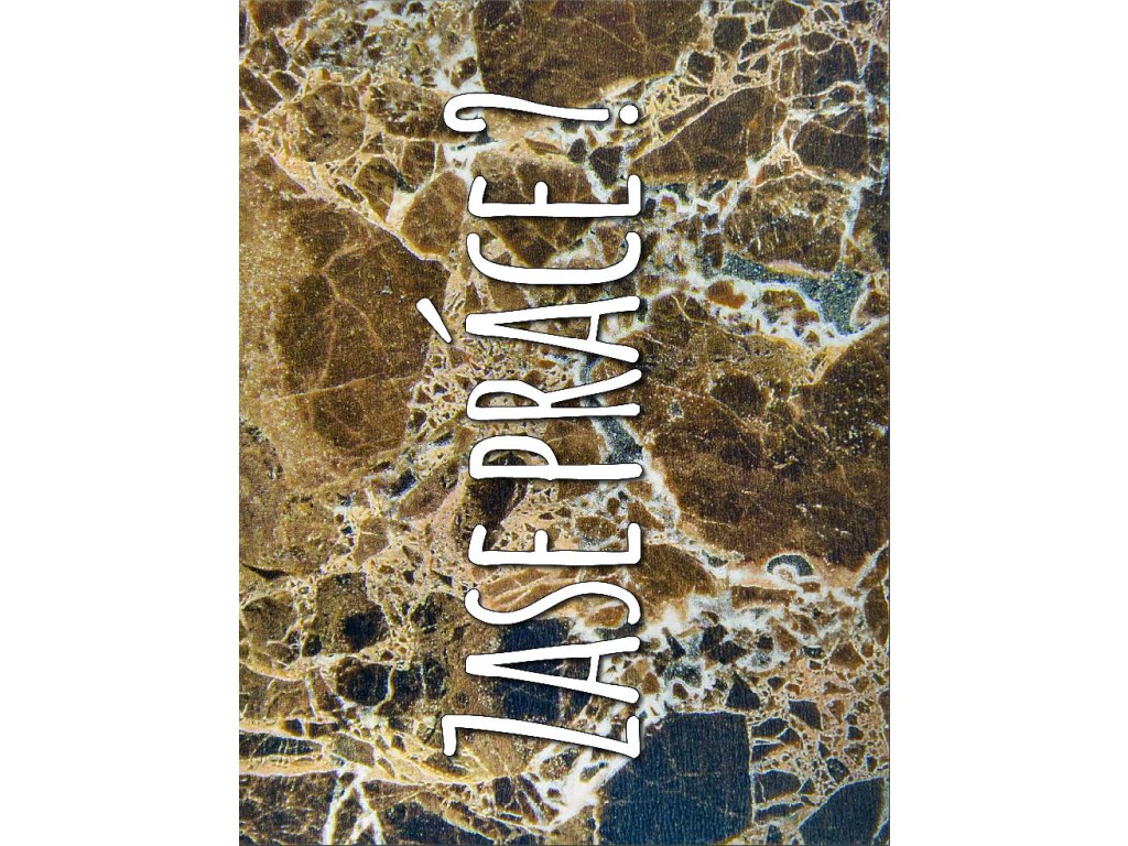 Kuchyňská utěrka s potiskem Zase práce