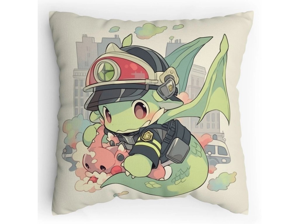 Polstářek s potiskem Anime hasič Soptík