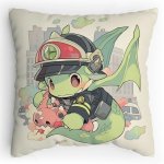 Polstářek s potiskem Anime hasič Soptík