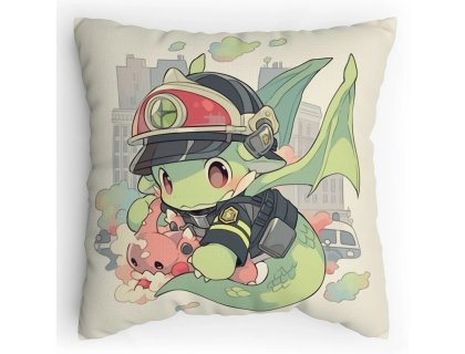 Polstářek s potiskem Anime hasič Soptík