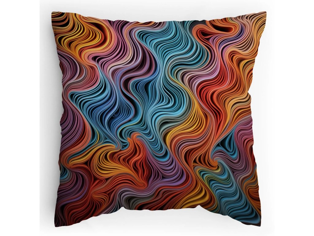 Polstářek s potiskem Duhové struny