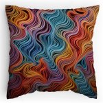 Polstářek s potiskem Duhové struny