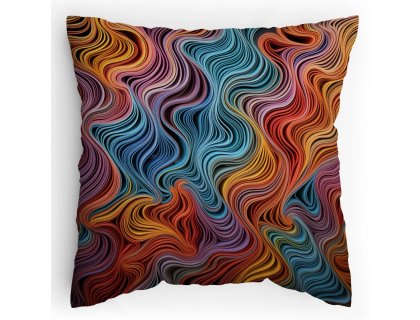 Polstářek s potiskem Duhové struny