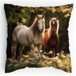 Polstářek s potiskem Koničci