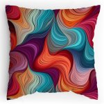 Polstářek s potiskem Pastelové vlasy