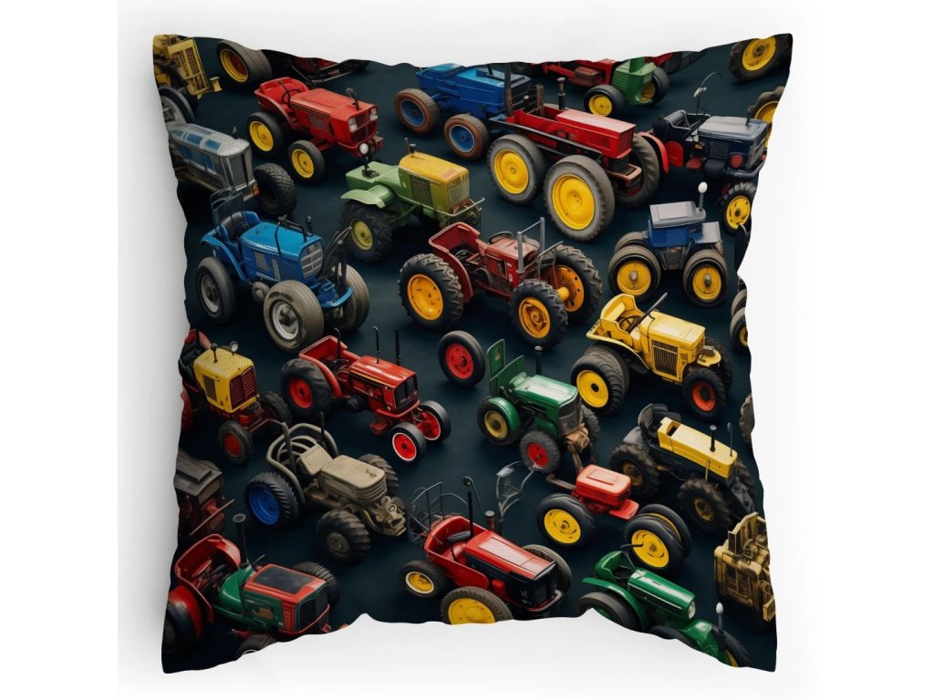 polstářek s potiskem Traktůrky