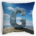 Polštářek s potiskem  Kamenné G