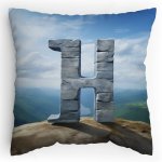 Polštářek s potiskem  Kamenné H