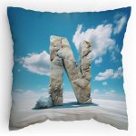 Polštářek s potiskem  Kamenné N