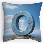 Polštářek s potiskem  Kamenné O