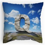 Polštářek s potiskem  Kamenné Q