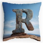 Polštářek s potiskem  Kamenné R