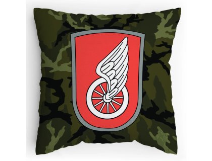 Polštářek s potiskem 14.Pluk log.Podpory Pardubice