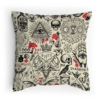 Polštářek s potiskem Alchymie