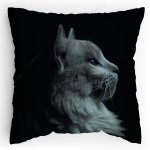 Polštářek s potiskem Bílá kočka