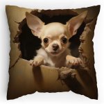 Polštářek s potiskem Čivava