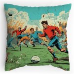 Polštářek s potiskem Fotbalová karikatura