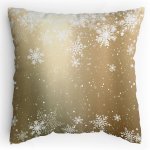 Polštářek s potiskem Gold and Snow