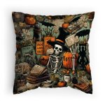 Polštářek s potiskem Halloweenský mišmaš