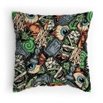 Polštářek s potiskem Halloweenský mix