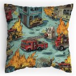 Polštářek s potiskem Hasičský chaos 2