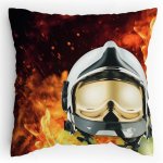 Polštářek s potiskem Helma