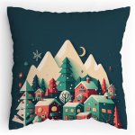 Polštářek s potiskem Hora Vánoc