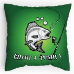 Polštářek s potiskem Chytit a pustit