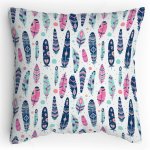 Polštářek s potiskem Indianské peří