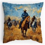 Polštářek s potiskem Jezdci ala Gogh