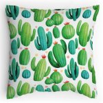 Polštářek s potiskem Kaktusové pole